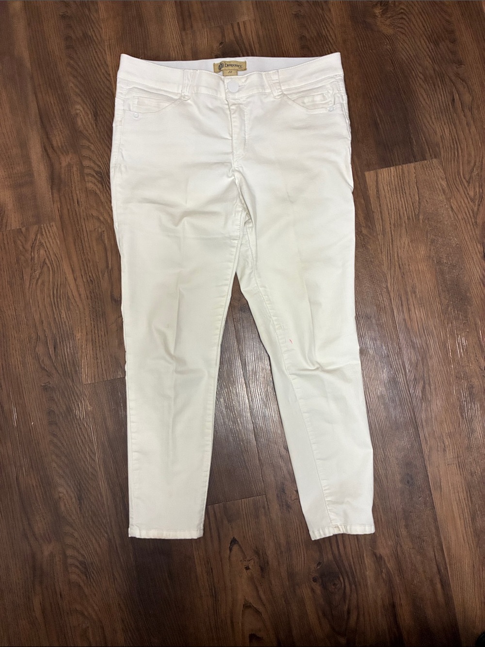 Democracy Ab Solution White Skinny Jeans - Stretch Slim Fit